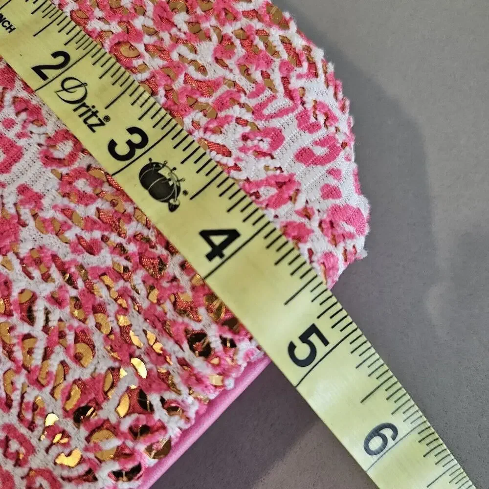 NWT VERA BRADLEY Mesh Sequin Wristlet   "Camocat Pink"   BLING - Picture 5 of 6